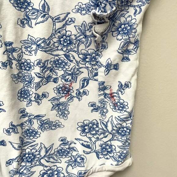 Remie Girl Blue China Ruffles Leotard - Picture 3 of 7